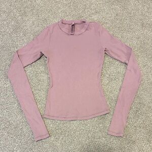 Skims Ribbed Long Sleeve Tshirt